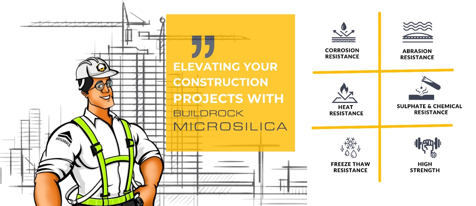 Buildrock microsilica enhance concrete strength